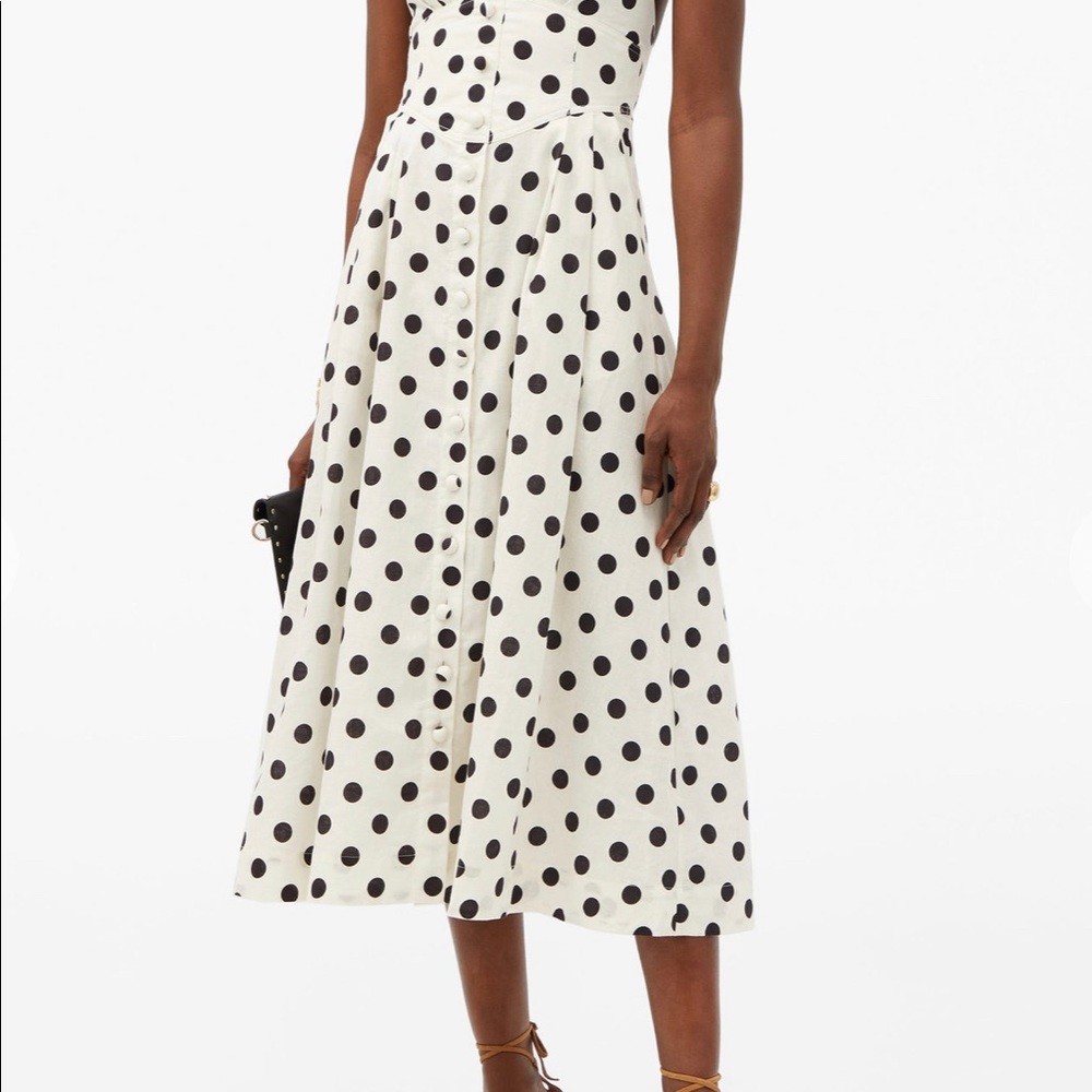 Zimmermann Polka Dot Midi Dress